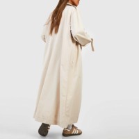 Blouson d'hiver personnalisé pour femme en cuir véritable écologique de haute qualité, coupe ajustée, en coton et fibre de bambou tricotée respirante