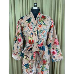 Kimono de Terciopelo Unisex de Lujo, Elegante Bata Reversible con Forro de Seda, Estilo Bohemio, Regalo de Navidad para Otoño e Invierno, Chaqueta, Bata de Casa, ODM - Product Image 1