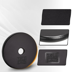 20kg cạnh tranh gang trọng lượng tấm nhỏ gọn <span class=keywords><strong>Barbell</strong></span> Bumper tấm Trọng lượng nâng cao su Tương thích thiết bị khác nhau - Product Image 3