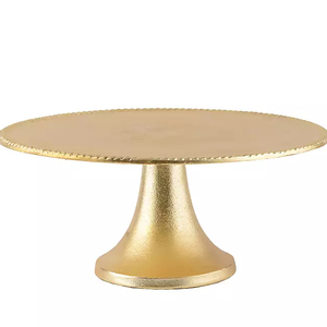 Trending Polished Metal <b>Cake</b> Riser Best Selling 2024 Single Tiered <b>Wedding</b> <b>Cake</b> Stand Manufacturer From India - Product Image 2