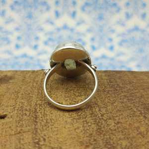 925เงินสเตอร์ลิงอินเทรนด์แต่งงานแหวนหมั้นแหวนสัญญาพลอยมูนสโตนธรรมชาติฝังวงรีสำหรับงานปาร์ตี้ - Product Image 3