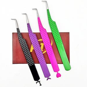 Pinzas de Fibra de Acero Inoxidable Personalizadas de Marca Privada para Extensión de Pestañas, Diseños Ecológicos CNC, Manicura de Pestañas Sostenible - Product Image 4