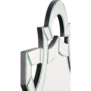 Venetian <b>Silver</b> Accent Modern Cut Glass Beveled Designer <b>Mirror</b> - Product Image 2