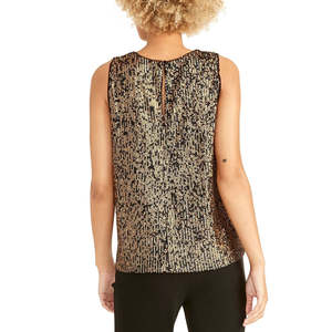 Rachel Roy Camiseta sin mangas con lentejuelas Aline de color amarillo oscuro para mujer, talla X-Large - Product Image 2