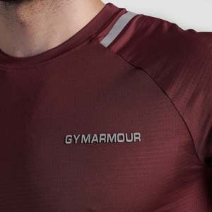 T-shirt GA Optilite Bourgogne pour les entraînements en salle de sport, vêtements de gymnastique - Product Image 6