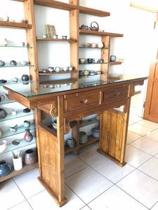 Table d'entrée traditionnelle et gracieuse en teck avec 4.8 pieds de style classique chinois pour salon et entrée - Product Image 4