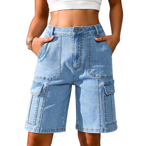 Pantalones Cortos Cargo para Mujer, Cómodos, Resistentes, Transpirables, 100% Algodón, Personalizables, Ecológicos, de Alta Calidad - Product Image 1