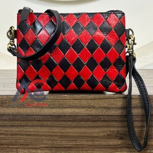 Personnalisé 2025 vente en gros nouvelle collection de mini sacs de haute qualité dernier cri en cuir à carreaux usiné à la main petits sacs à main de créateur pour femmes - Product Image 1