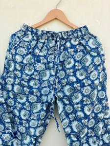 ชุดนอนผ้าฝ้าย100% พิมพ์ลายดอกไม้ทำด้วยมือสไตล์อินเดียสำหรับผู้หญิงชุดสูทเดินเช้าแบบลำลองหรูหราหรูหราสำหรับวันหยุดฤดูร้อนฤดูใบไม้ร่วง - Product Image 5