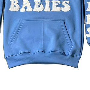 Meilleure vente Sweats à capuche de broderie de détresse Nouveau design Respirant Basics Cotton Blended Bon marché Prix Sweats à capuche de broderie de détresse - Product Image 3