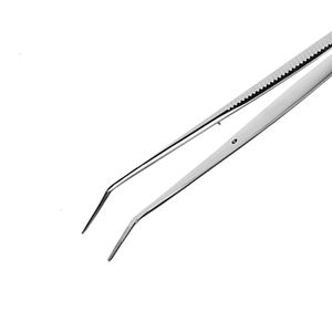 Pince à épiler dentaire en acier inoxydable Pince à épiler chirurgicale en coton incurvé avec impression de logo personnalisé - Product Image 5