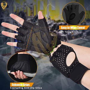 Soporte de muñeca Gimnasio Entrenamiento Fitness Guantes de entrenamiento Guantes de levantamiento de pesas para ejercicio pesado Culturismo Logotipo personalizado - Product Image 2
