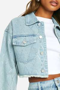 เสื้อแจ็คเก็ตยีนส์สั้นแบบถักสำหรับผู้หญิง คุณภาพสูง ปี 2026 ระบายอากาศได้ดี กันน้ำ พร้อมตัวเลือกปรับแต่งได้ - Product Image 3