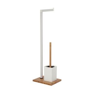 Porte-papier toilette en bambou MSV en brun, 22 x 18 x 69,5 cm - Product Image 1