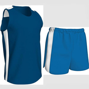 Vente en gros d'uniformes de course sur piste en deux pièces, couleur contrastée personnalisée, taille élastique, style tendance, Offre Spéciale service OEM ODM - Product Image 3