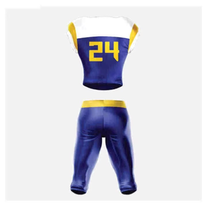 Nouvel arrivage d'uniformes de football américain légers portés par des adultes avec un maillot de football américain unisexe sublimé - Product Image 2