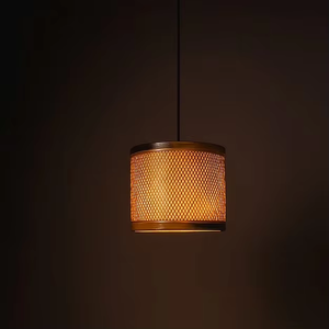 Lustre en bambou avec matériaux naturels parfait pour la décoration intérieure rustique Solution d'éclairage écologique - Product Image 2