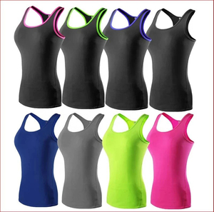 Harry Johnson Production Solid Color Racerback Tank Tops Quick Dry Knitted Sporty Sleeveless 100% Polyester Workout Wear 2026 - Product Image 1