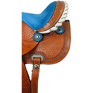 Selles de course de baril en gros abordables faites à la main en cuir véritable selles de cheval Western Premium Bulk Cowboy Rodeo Tack Supply - Product Image 5