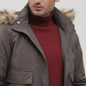 Chaqueta Casual Azul Marrón Personalizable de Fabricante Directo, ODM, Manga Larga, Estilo Urbano de Invierno, Ropa para la Nieve, Tela Vaquera - Product Image 2