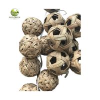 Mainan Panjat Bola Rotan Alami Eco Green Vietnam Zina Montessori untuk Balita, Peralatan Bermain Rotan, Mainan Sensorik Motorik Kasar, Kartun