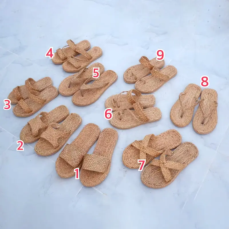 Hot Sale Summer Women's Shoes, Hotel Slippers water hyacinth sandals Vietnam Manufacturer