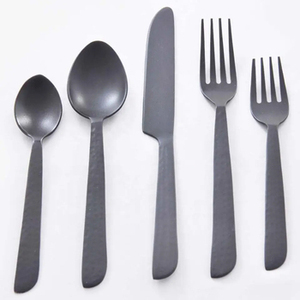 Juego de cubiertos de acero inoxidable de lujo con diseño elegante, perfecto para utensilios de cocina y accesorios de vajilla, suministro de cocina de lujo - Product Image 1