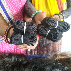 100% Remy vietnamita procesamiento químico sin enredos ninguno cabello virgen ninguno piojos ondulado negro natural paquetes templo cabello humano - Product Image 4