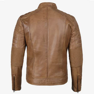 Chaqueta de Cuero Resistente al Desgaste, Chaqueta de Cuero Cómoda en Venta, Chaqueta de Cuero Hecha a Medida - Product Image 6