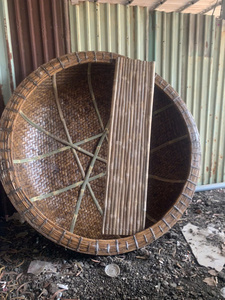 100% พายเรือไม้ไผ่ทรงกลมพร้อมเปลและไม้พายสำหรับรีสอร์ทที่ผลิตในเวียดนาม - Product Image 2