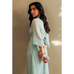 Robe d'été en mousseline de soie à taille empire pour femme <span class=keywords><strong>Aluna</strong></span> - Product Image 6