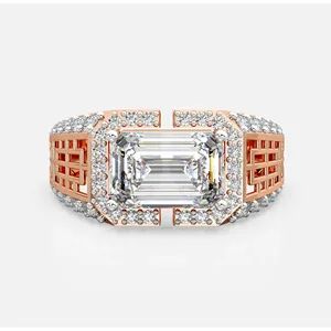 Bague en diamant à grille impériale - Product Image 1