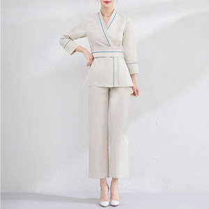 Conjuntos de uniformes de hospital con estilo, trajes de fregado, mezcla de algodón, poliéster, rayón y LICRA, servicio profesional OEM - Product Image 2