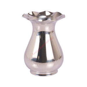 Recién llegado, jarrón de flores de Metal Chapado en cobre de mesa de diseño moderno, jarrón de aluminio con acabado pulido brillante para decoración del hogar - Product Image 1