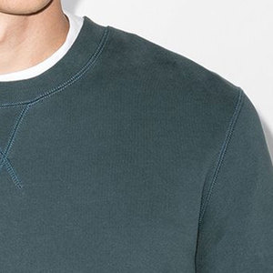 Haute qualité 100% coton hommes sweat couleur unie à manches longues vêtements usine fabrication sweats du Pakistan - Product Image 5