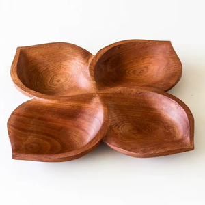 Tazón de Madera Natural Hecho a Mano con Acabado Pulido, Ecológico, Moderno, para Fiestas, con Acabado Liso, Decorativo y Funcional - Product Image 1