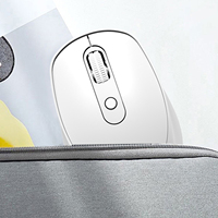 1380017 Putih 2.4GHz Mouse Gaming Nirkabel RGB Antarmuka USB Pelacakan Optik dengan Lampu Latar LED Kompatibel dengan PC Laptop