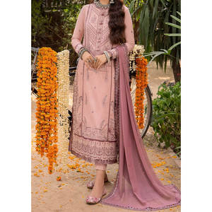 Colección de verano Pure Lawn Cotton Collection Vestido de césped para mujer Nuevo diseño Impresión digital Vestido de césped para mujer - Product Image 1