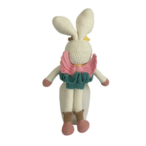 Mini jouets tricotés au Crochet d'animaux doux faits à la main de qualité supérieure avec du coton PP rempli de jouets pour bébés en coton personnalisés pour enfants-comprend des sacs pour chiens - Product Image 2