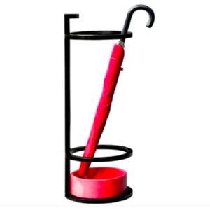 Soporte de paraguas de Metal de forma antigua con revestimiento de polvo negro brillante para hoteles, uso doméstico en el vestíbulo, solución de almacenamiento duradera - Product Image 1