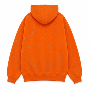 Custom Rhinestone Full Zip Anti-Wrinkle Fleece Hoodie Men Oversized Heavyweight Streetwear Luxury Blank Crystal Zip Hoodie - Product Image 2