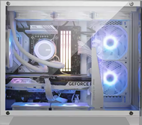 Pour MSI PAG PANO M100L bureau en alliage d'aluminium MicroATX tour moyenne blanc/noir verre face 'Seavie' boîtiers d'ordinateur et en Stock