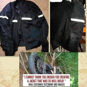 Chaqueta de Motociclista Negra Blindada para Hombre, Diseño de Malla Transpirable, Protección para Todo Clima, Equipo de Carretera para Motocicleta, Malla Protectora Negra - Product Image 5