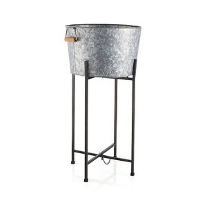 Moderno y Lujoso Soporte para Bebidas de Metal Galvanizado, Fácil de Transportar, Cubo de Hielo Plegable y Portátil para Accesorios de Bebidas en el Hogar - Product Image 6