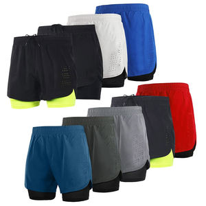 Short de course 2 en 1 pour homme, vêtements actifs, Gym, entraînement, exercice, Jogging, style de rue, taille Plus, par VIKY INDUSTRIES - Product Image 2