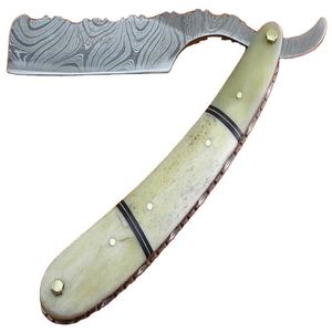 Navaja de Afeitar Recta de Acero de Damasco Hecha a Mano de la Mejor Calidad al por Mayor, Navaja de Afeitar Plegable Profesional para un Afeitado en Húmedo Cómodo - Product Image 1