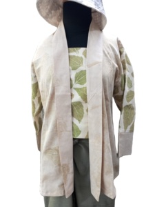 Ecoprint nữ chất liệu vải lanh cao Cổ Điển Mùa Hè Maxi Dress thêu ren nút quần XL chính thức bãi biển trang phục giản dị - Product Image 2