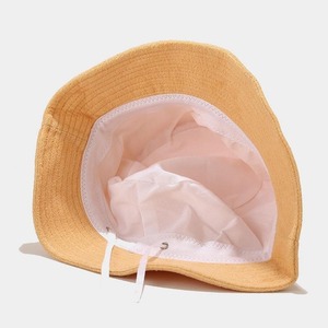 Chapeau seau en coton personnalisable avec protection solaire à large bord pour le printemps et l'été. pour la pêche et le cyclisme - Product Image 1
