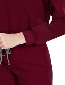 Uniforme d'infirmière pour femmes Jogger Suit Stretch Top Pants With Multi Pocket Scrubs uniforms sets Stand collar short sleeve - Product Image 6