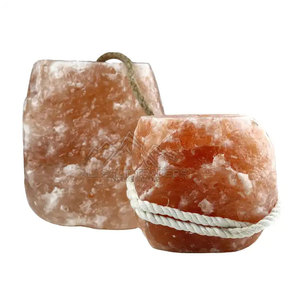 Pakistán fabricación pura Natural Himalaya Rosa Animal lamer sal lámpara tallada flor estilo venta en línea artesanías naturales - Product Image 2